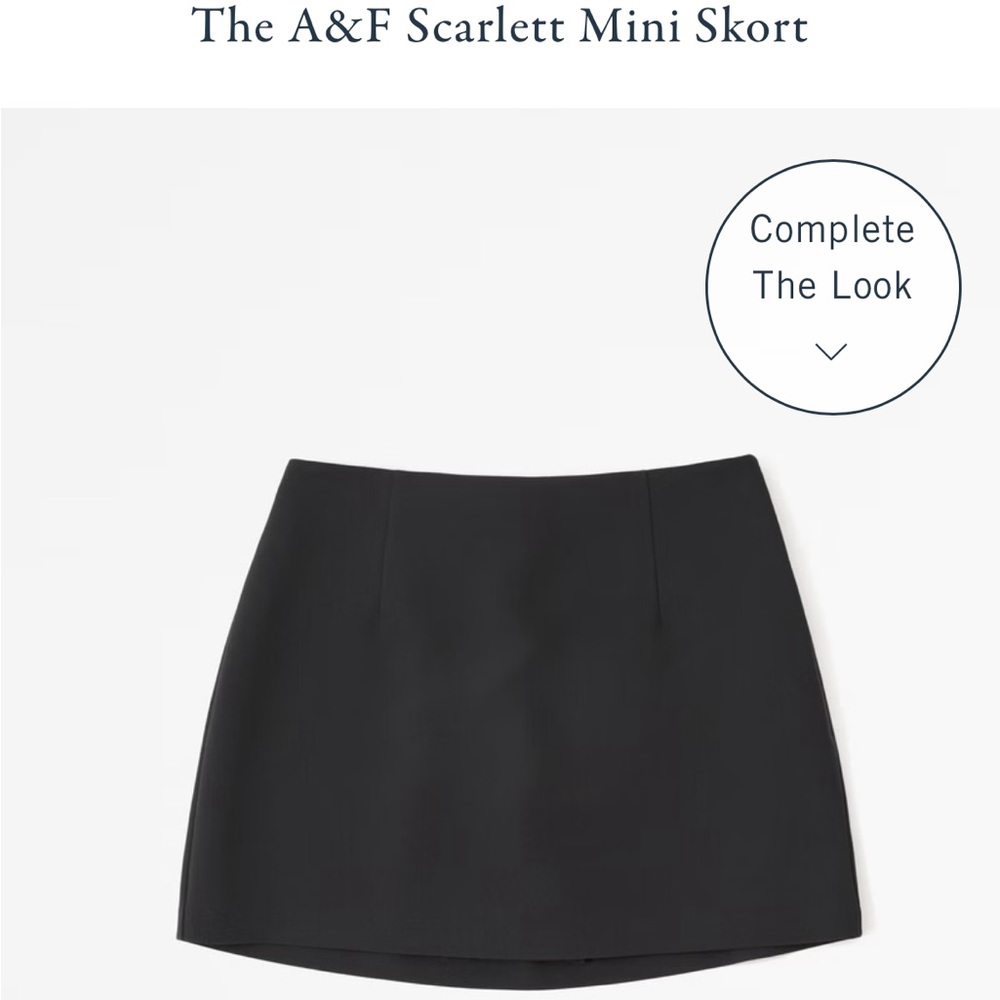 Abercrombie & Fitch Black Mini Skort